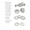 Boltsandnuts.Com Inch Stainless Steel Hex Cap Screws, Nuts & Washers - 1147 PCS Assortment Kit #392 - alternate 2